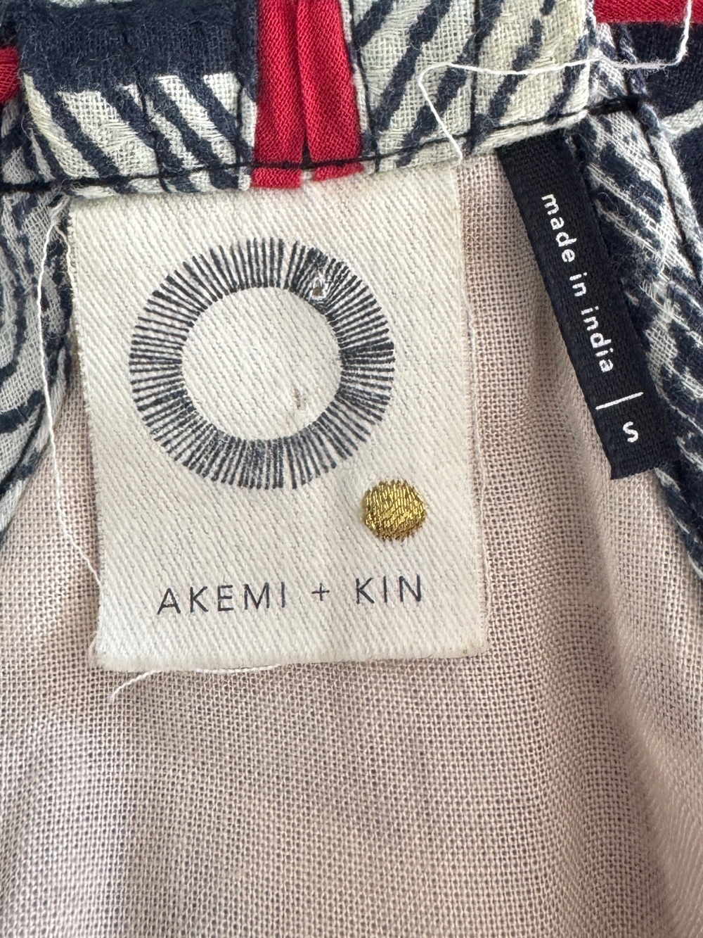 Akemi + Kin Anthropologie Riviera Halter Dress Small Boho Tassel Midi asymmetric - Picture 12 of 15